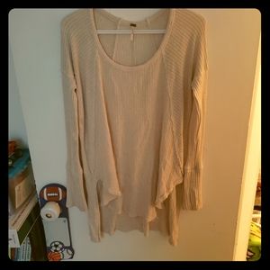 FREE PEOPLE CREAM LONG SLEEVEDSHIRT